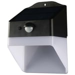 V-tac - Lampe de jardin led avec panneau solaire et capteur 2W Corps noir et blanc cct 4000K IP65