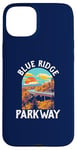 iPhone 15 Plus Blue Ridge Parkway Vintage Poster Style Retro 80s Graphic Case