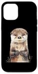 Coque pour iPhone 12/12 Pro Aquarelle Otter Baby