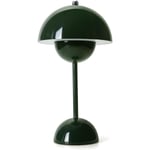 LED Blomkruka Bordslampa, Modern Macaron Lampa, Dimbar Bordslampa med 3 Färger [DB] Green