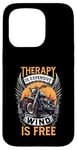 Coque pour iPhone 15 Pro Rider Therapy Is Cher Wind Is Free Moto Biker