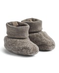 Wheat Babytøfler i Ull | Lei Booties Wool Fleece - Brun