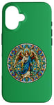 iPhone 16 Stained Glass Saint Archangel Raphael Case