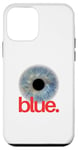 Coque pour iPhone 12 mini Bleu look beaux yeux de glace profonde