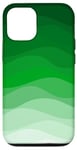 Coque pour iPhone 12/12 Pro Simple dégradé vert vague