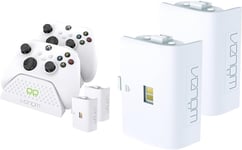 Twin Charging Dock with 2 X Rechargeable Battery Packs - White (Xbox Series X &