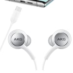 Akg Samsung Headset USB Type-C for Samsung Galaxy S21 Headphones Earphones White