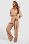 Teddy Wrap Top & Trouser Loungewear Set