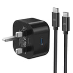 Samsung Fast Charger Plug and Cable, Super Fast Samsung Charger and Plug USB Type C Charging Lead 2M for Galaxy Android Phones S24 Ultra/S23 Plus/S22/S21/S20 fe/A15/A14/A13/A12/A/A33/A34/A52/A53/A54