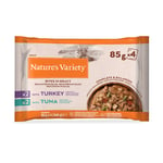 9 + 3 / 16 + 6 / 30 + 14 gratis!  Nature's Variety - 44 x 85 g biter i saus: Kalkun & tunfisk (30 + 14 gratis!)