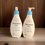 2x Aveeno Baby Daily Care Moisturising Lotion Oatmeal  Unscented 24h 250 ml