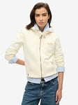 Superdry Essential Logo Zip Hoodie - White, White, Size 14, Women