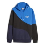 PUMA Power Cat Hoodie FL Sweat Homme, Bleu Marine, S