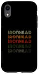 Coque pour iPhone XR Love Heart Ironhead Tee Grunge Vintage Style Ironhead Noir