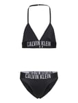 Triangle Bikini Set Nylon Bikini Black Calvin Klein