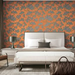 DUTCH WALLCOVERINGS Tapetti mänty sininen ja oranssi