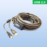 Câble d'imprimante USB A vers B 2.0,pour imprimante HP,IL,Dell,Epson,Lexmark,3m,5m,10m,15m,20m,30m - Type 1.5m