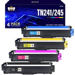 CMYBabee Remanufactured Toner cartridge TN241 TN245 for Brother DCP 9020CDW Toner DCP9015CDW HL3140CW HL3150CDW HL3170CDW HL3142CW HL3152CDW MFC9140CDN MFC9130CW MFC9340CDW MFC9330CDW (4 Pack)