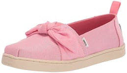 TOMS Boy's Girl's Tiny Alpargata Loafer Flat, Dark Pink 01, 3 UK Child