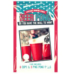 9pc Beer Pong Set Drinking Game Red Cup Beerpong Party Indoor Games Gift G365 UK