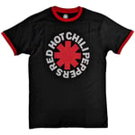 Red Hot Chili Peppers Unisex Ringer T-Shirt: Classic Asterisk (Large)