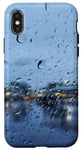 Coque pour iPhone X/XS Bleu azule | Pluie - PanfurWare LLC