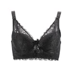 ZSDSX Soutien-gorge sexy de grande taille - Soutien-gorge push-up sans bretelles en dentelle - Lingerie pour femme - Taille : 38 à 85 - Couleur : noir