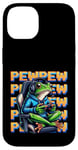 iPhone 14 Cute Gaming Frog Pew Video Game Graphic Men Boys Kids Women Case