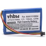 vhbw Batterie remplacement pour TomTom AHA11110004, P5, P6 pour GPS, appareil de navigation (1100mAh, 3,7V, Li-ion)