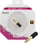 DELTACO adapter 6.3mm ma - 3.5mm stereo fe