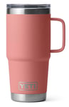 Yeti Rambler 20 Oz/0,6 liter Travel Mug 2.0 termosmugg Sand Stone Pink OneSize - Fri frakt