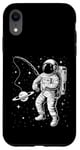 Coque pour iPhone XR Funny Planet Astronaute Galaxie Espace Astronaute Pêche