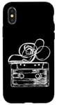 Coque pour iPhone X/XS Love Retro Mixtape 80's Blank Cassette Tape Shirt Cadeaux