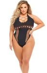 Hot Too Handle Bodysuit Black Queen Size