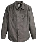 Levi's Men's Sawtooth Relaxed Fit Western Woven Shirts, Camden Black Chambray, S