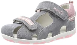 Superfit Boy's Girl's Fanni Sandal, Grey Pink 2510, 3.5 UK Child