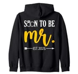 Soon To Be Her Mr Est 2025 Bride And Groom Matching Couples Zip Hoodie