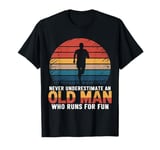 Old Man Running Humor Design Funny Runner T-Shirt