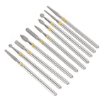 10Pcs Nail Drill Bits Milling Burr Grinder Multi Shape Removal Polishing Man GF0