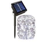 12M/22M LED Solar Light Outdoor Lamp String Lights För Holiday Christmas Party Garden Garland Cool white 12M-100LED