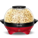 VINATO Machine a Pop Corn, Machine à Pop Corn 5L Grande pour la Maison, avec Revêtement Antiadhésif et Surface de Chauffe Amovible, Machine Pop Corn Silencieuse et Rapide