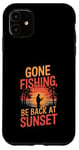 iPhone 11 Gone Fishin' Funny Fishing Outdoors Case