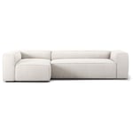 Grand 4-Seter Sofa Divan Venstre, Steam White