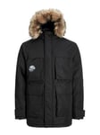 JACK&JONES PLUS Jjstar Parka Pls, Noir, XXXL Homme