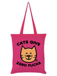 Pop Factory Cats Give Zero F*cks Pink Tote Bag