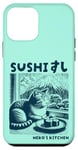 Coque pour iPhone 12 mini Sushi Cat – poisson cru et riz, Neko's Kitchen