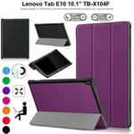 Slim Book Leather Case For Lenovo Tab E10 Tb-x104f Smart Magnetic Stand Cover