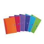 Oxford Cahier My Colours - reliure spirales A4 180 pages petits carreaux couvertures polypro assorties