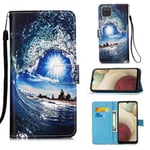 Samsung Galaxy A12      Designer PU Case      SeaWave