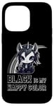 iPhone 14 Pro Max Black Is My Happy Color Goth Girl Emo Gothic Unicorn Case